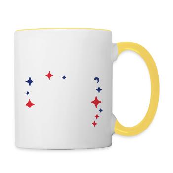 Cocorico - Mug contrasté - blanc/jaune - Droite