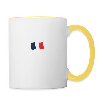 Je vous ai compris - Mug contrasté - blanc/jaune - Droite