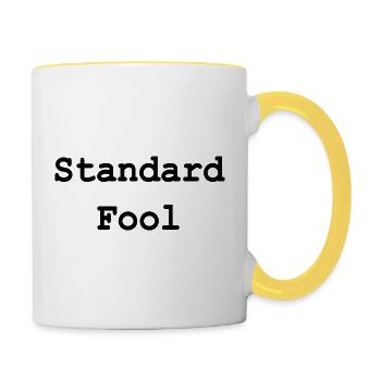 standard_fool - Contrasting Mug - white/yellow - Right