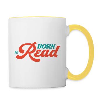 Born To Read - Contrasting Mug - white/yellow - Right