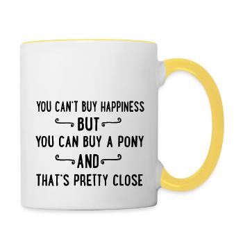 Pony - Contrasting Mug - white/yellow - Right