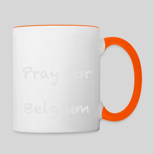 Pray for Belgium - Mug contrasté