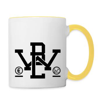 BWL - Big - Tasse zweifarbig - Weiß/Gelb - Rechts