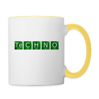 Techno - Contrasting Mug - white/yellow - Right