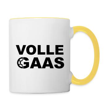 Full Mesh - Tasse zweifarbig - Weiß/Gelb - Rechts