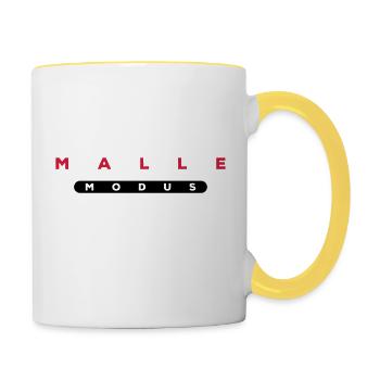malle modus - Tasse zweifarbig - Weiß/Gelb - Rechts