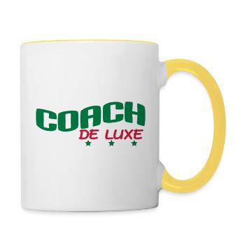 COACH DE LUXE - Mug contrasté - blanc/jaune - Droite