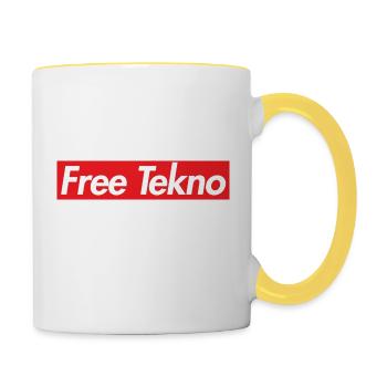 Free Tekno Supremacy - Contrasting Mug - white/yellow - Right