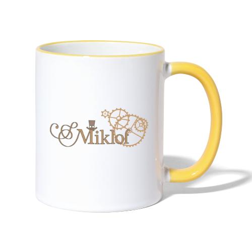 miklof logo gold outlined 3000px - Contrasting Mug