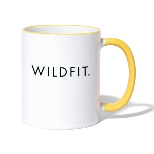Wildfit Logo Schwarz - Tasse zweifarbig