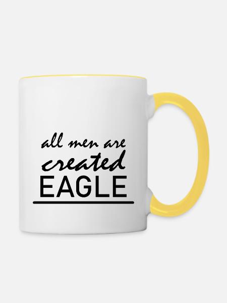 golf sport - Tasse zweifarbig - Weiß/Gelb
