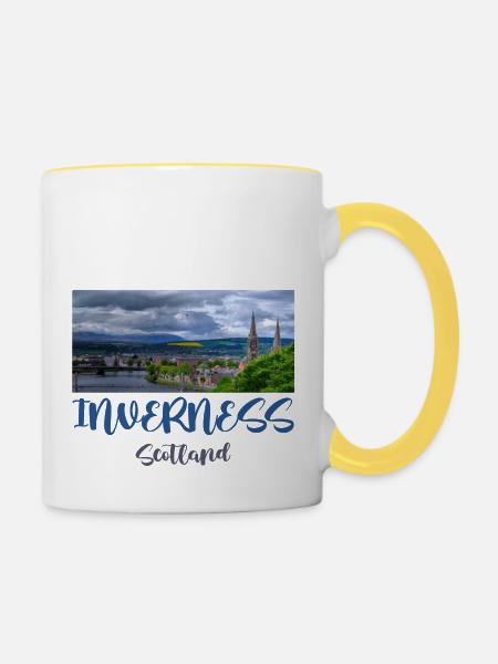 Inverness - Tasse zweifarbig - Weiß/Gelb