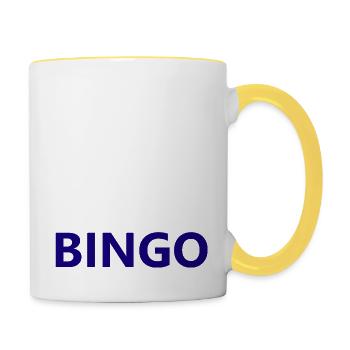 Boardgame Chess Backgammon Game Night - Contrasting Mug - white/yellow - Right