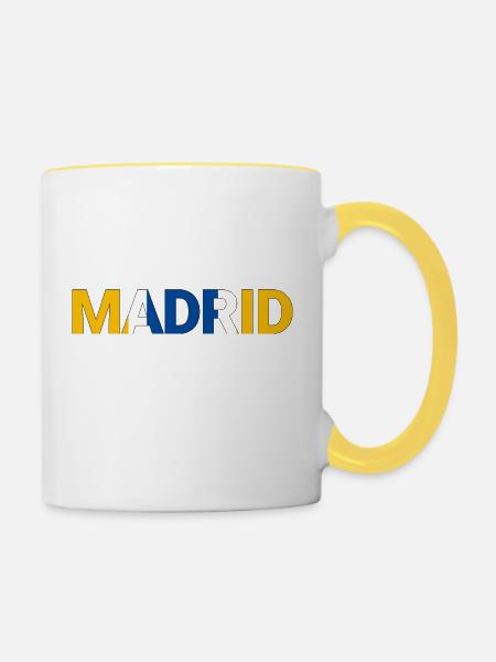 Madrid - Tasse zweifarbig - Weiß/Gelb