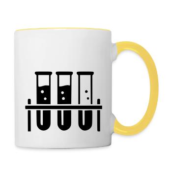 Test Tube - Contrasting Mug - white/yellow - Right