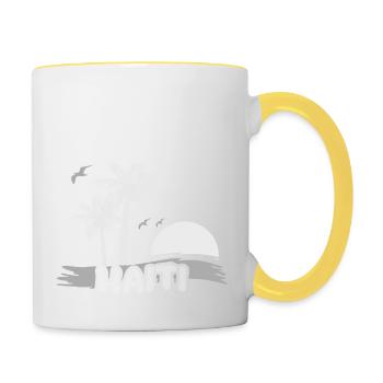 Haiti - Tasse zweifarbig - Weiß/Gelb - Rechts
