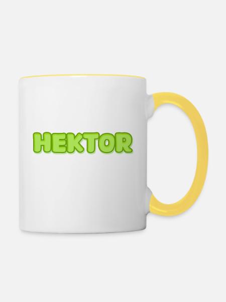 Hektor Hektor - Tasse zweifarbig - Weiß/Gelb