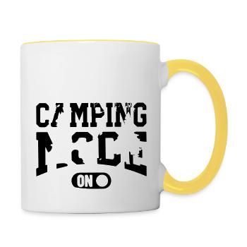 camping mode - Contrasting Mug - white/yellow - Right