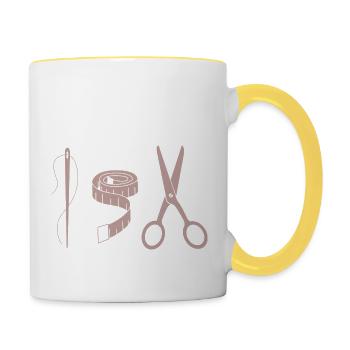 Cosplay Tools - Contrasting Mug - white/yellow - Right