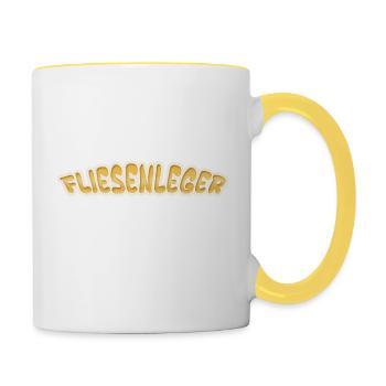 Job Tiler - Contrasting Mug - white/yellow - Right
