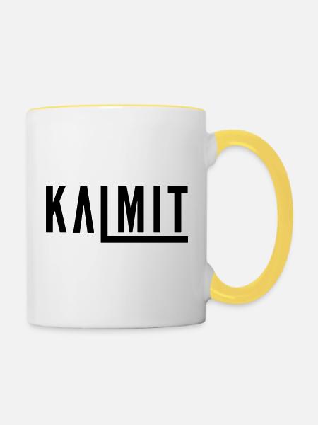 Kalmit natural - Tasse zweifarbig - Weiß/Gelb