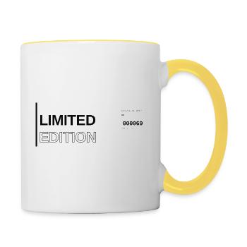 Une autre édition limitée - Mug contrasté - blanc/jaune - Droite