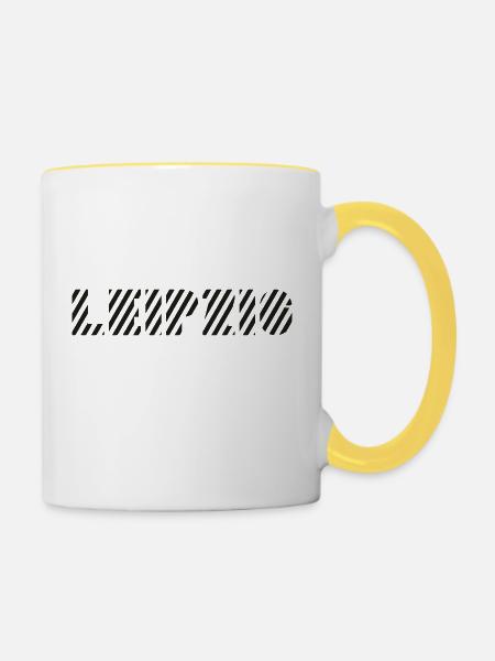 Leipzig sachsen saxony - Tasse zweifarbig - Weiß/Gelb