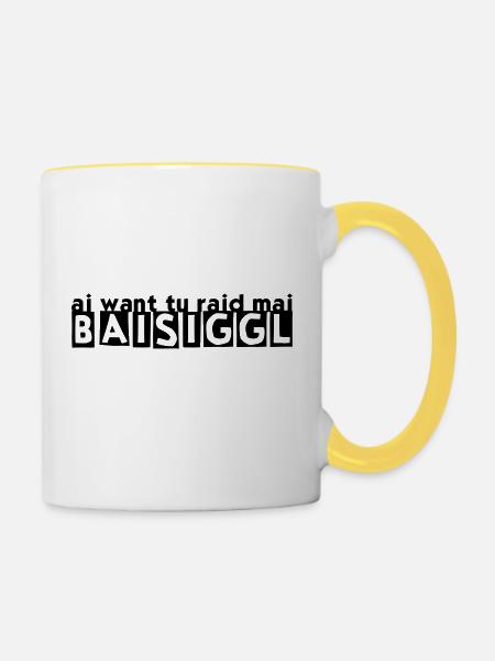 BAISIGGL - Tasse zweifarbig - Weiß/Gelb