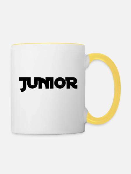 junior - Tasse zweifarbig - Weiß/Gelb