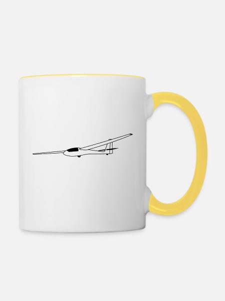 asw15 - Tasse zweifarbig - Weiß/Gelb