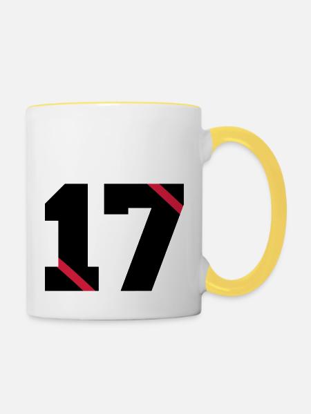 17 - Tasse zweifarbig - Weiß/Gelb