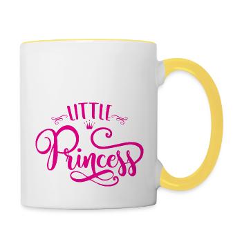 Little Princess - Tasse zweifarbig - Weiß/Gelb - Rechts