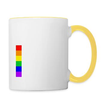 War wohl doch keine Phase - Tasse zweifarbig - Weiß/Gelb - Rechts