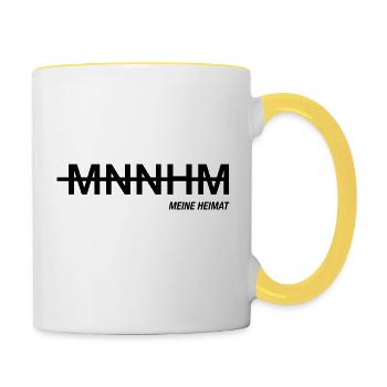 Mannheim Monnem - Contrasting Mug - white/yellow - Right