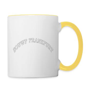 SOUWF FRANKFURT STATE OF MIND - Tasse zweifarbig - Weiß/Gelb - Rechts