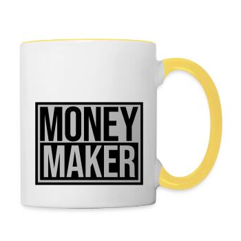 Shield Money Maker Empire - Contrasting Mug - white/yellow - Right