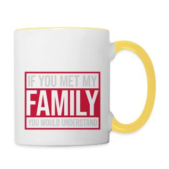 you would understand quote - Contrasting Mug - white/yellow - Right