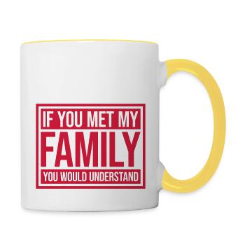 you would understand quote - Contrasting Mug - white/yellow - Right