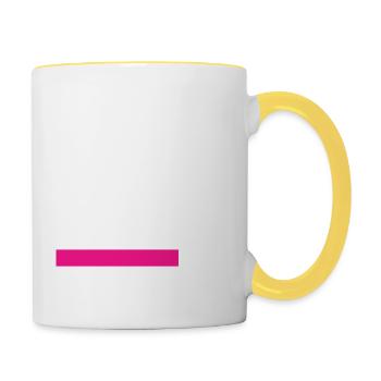 Pregnancy Baby shower Babyshower Boy Girl - Contrasting Mug - white/yellow - Right