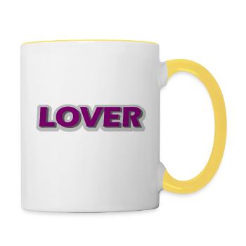 Lover - Contrasting Mug - white/yellow - Right
