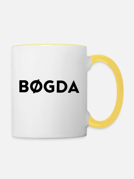 BØGDA - Tasse zweifarbig - Weiß/Gelb