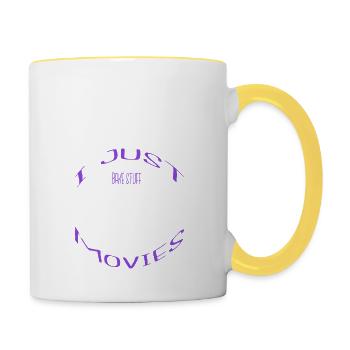funny sayings pastry beard gift idea quotes - Tasse zweifarbig - Weiß/Gelb - Rechts