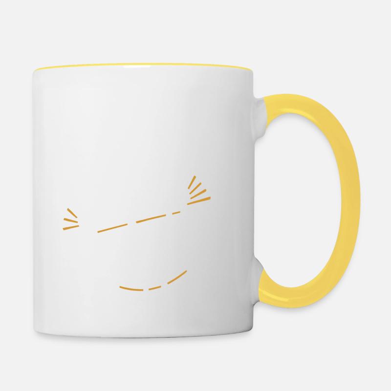 C'est Gênant ! - Mug contrasté - blanc/jaune
