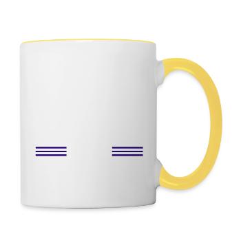 Axes Hobbyists Aaron Carpenter Tshirts Gift - Contrasting Mug - white/yellow - Right