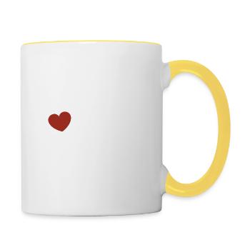 Mannheim Monnem Mannheimat - Contrasting Mug - white/yellow - Right