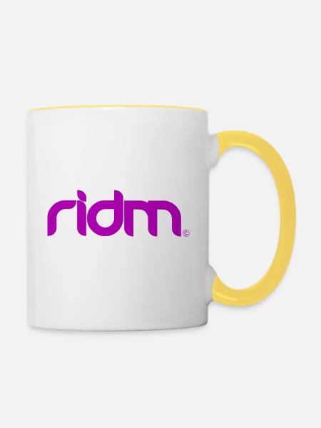 ridm pure - Tasse zweifarbig - Weiß/Gelb