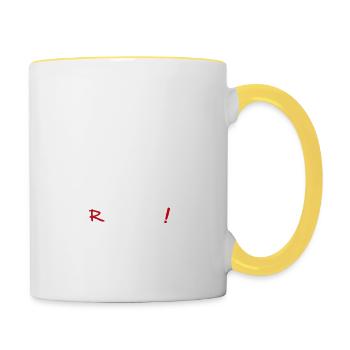 Revolution - Evolution Man Fun Twist 13 - Tasse zweifarbig - Weiß/Gelb - Rechts