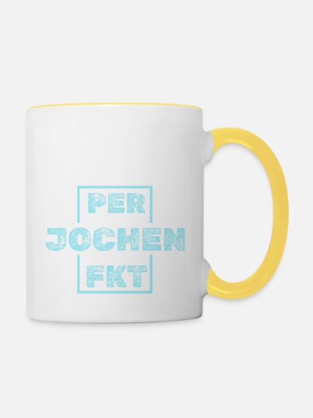 Jochen Jochen - Tasse zweifarbig - Weiß/Gelb