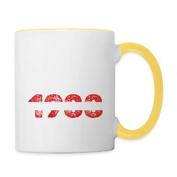 Autriche 1988 - Mug contrasté - blanc/jaune - Droite
