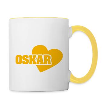 Gold Oscar - Contrasting Mug - white/yellow - Right